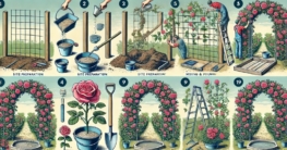 Schritt-für-Schritt-Anleitung Rosenbogen